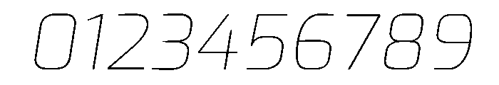Exo Italic Font OTHER CHARS
