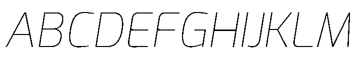 Exo Italic Font UPPERCASE