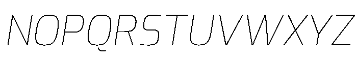 Exo Italic Font UPPERCASE