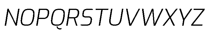 Exo Light Italic Font UPPERCASE