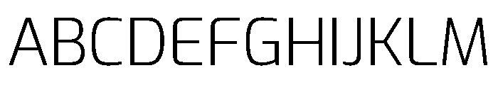 Exo Light Font UPPERCASE