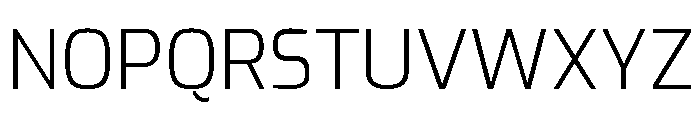Exo Light Font UPPERCASE