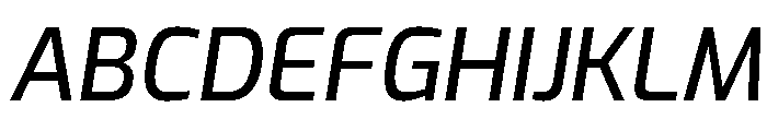 Exo Medium Italic Font UPPERCASE