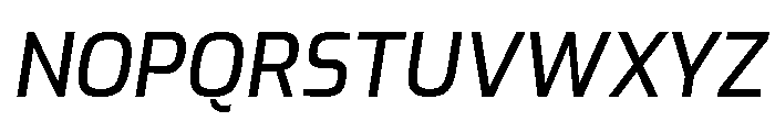 Exo Medium Italic Font UPPERCASE
