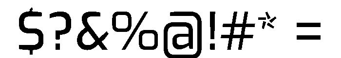 Exo Medium Font OTHER CHARS