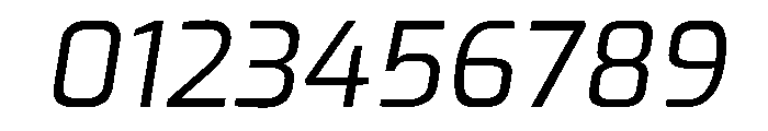 Exo Regular Italic Font OTHER CHARS