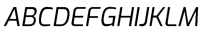 Exo Regular Italic Font UPPERCASE