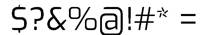 Exo Regular Font OTHER CHARS