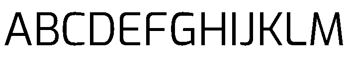 Exo Regular Font UPPERCASE