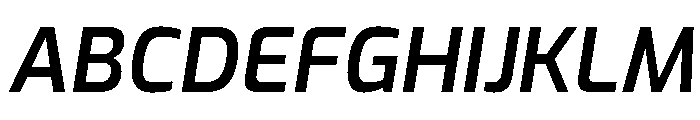 Exo Semi Bold Italic Font UPPERCASE