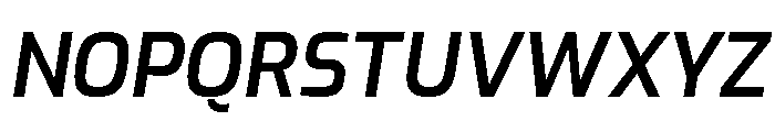 Exo Semi Bold Italic Font UPPERCASE