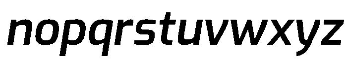 Exo Semi Bold Italic Font LOWERCASE