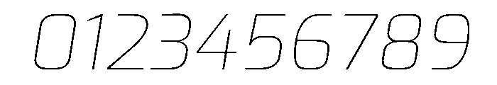 Exo Thin Italic Font OTHER CHARS
