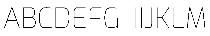 Exo Thin Font UPPERCASE
