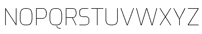 Exo Thin Font UPPERCASE