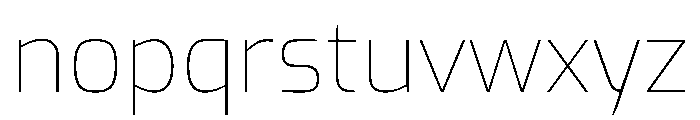 Exo Font LOWERCASE