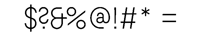 Exposit Light Font OTHER CHARS