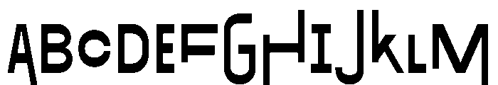 Exposit Negative Bold Font UPPERCASE