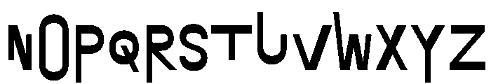 Exposit Negative Bold Font UPPERCASE