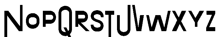 Exposit Negative Bold Font LOWERCASE