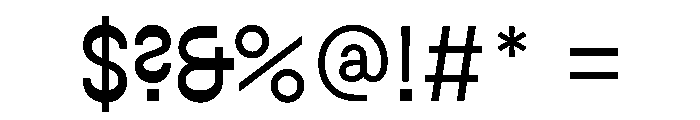 Exposit Negative Medium Font OTHER CHARS