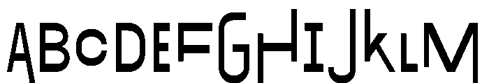 Exposit Negative Medium Font UPPERCASE