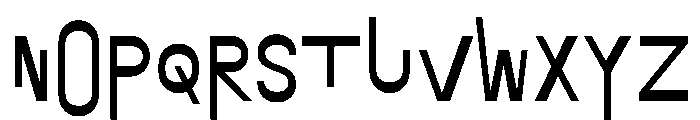 Exposit Negative Medium Font UPPERCASE