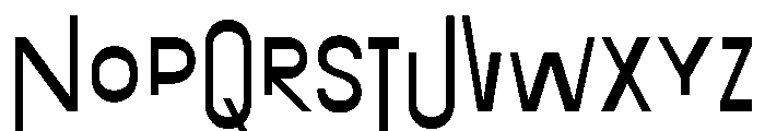 Exposit Negative Medium Font LOWERCASE