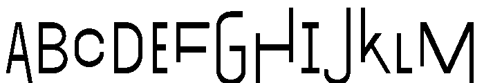Exposit Negative Regular Font UPPERCASE