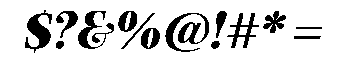 Exquise Black Italic Font OTHER CHARS