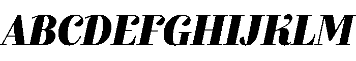 Exquise Black Italic Font UPPERCASE