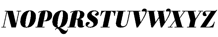 Exquise Black Italic Font UPPERCASE