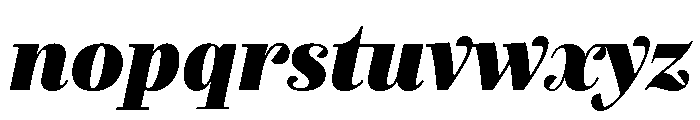Exquise Black Italic Font LOWERCASE