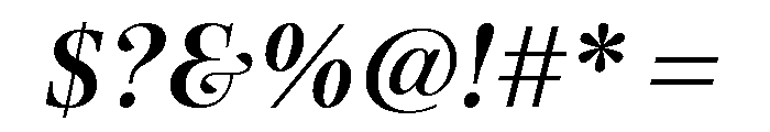 Exquise Bold Italic Font OTHER CHARS