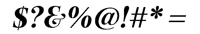 Exquise Extra Bold Italic Font OTHER CHARS