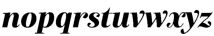 Exquise Extra Bold Italic Font LOWERCASE