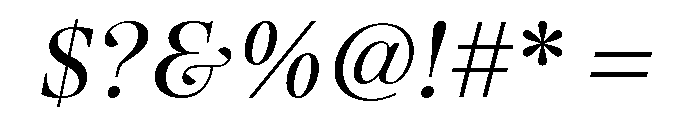 Exquise Regular Italic Font OTHER CHARS