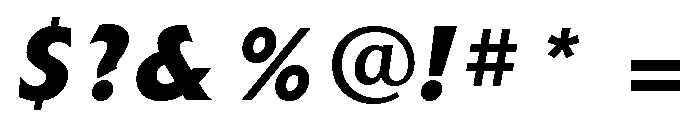 Extension Bold Italic Font OTHER CHARS