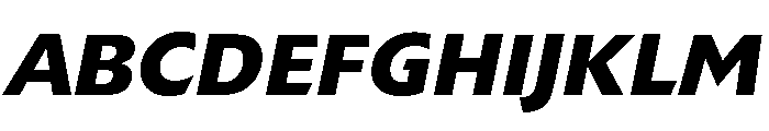 Extension Bold Italic Font UPPERCASE