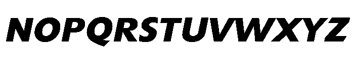Extension Bold Italic Font UPPERCASE