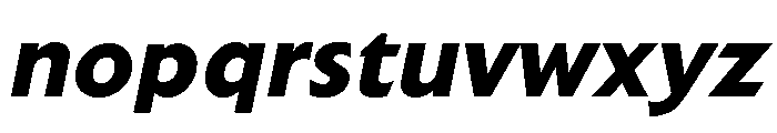 Extension Bold Italic Font LOWERCASE