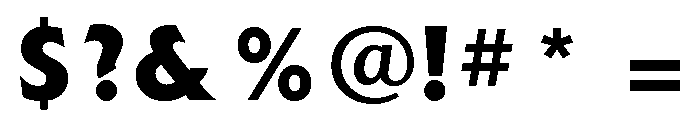 Extension Bold Font OTHER CHARS