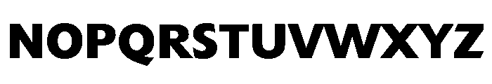 Extension Bold Font UPPERCASE
