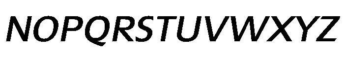 Extension Book Italic Font UPPERCASE