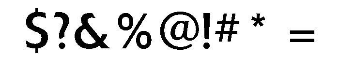 Extension Book Font OTHER CHARS