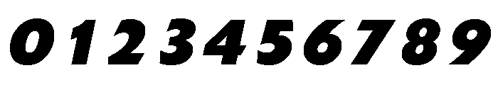 Extension Extra Bold Italic Font OTHER CHARS