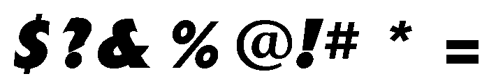 Extension Extra Bold Italic Font OTHER CHARS