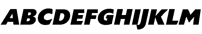Extension Extra Bold Italic Font UPPERCASE