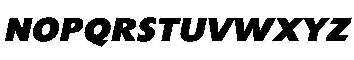 Extension Extra Bold Italic Font UPPERCASE