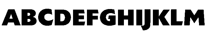 Extension Extra Bold Font UPPERCASE